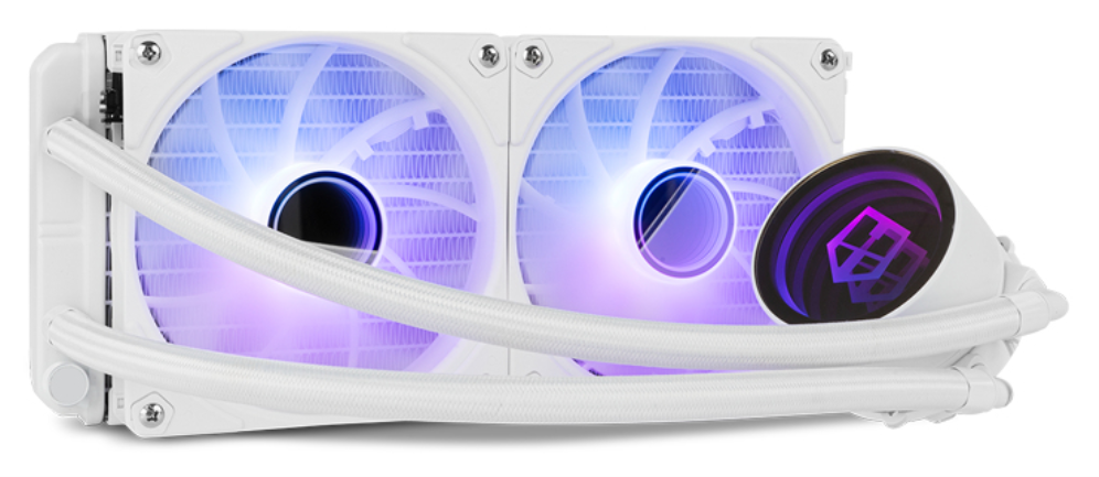 NOX Hummer M-240 ARGB Procesador Sistema de refrigeración líquida todo en uno 12 cm Blanco