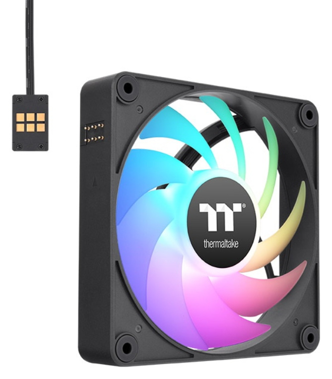Thermaltake CT120 EX ARGB Carcasa del ordenador Ventilador 12 cm Negro, Blanco 3 pieza(s)