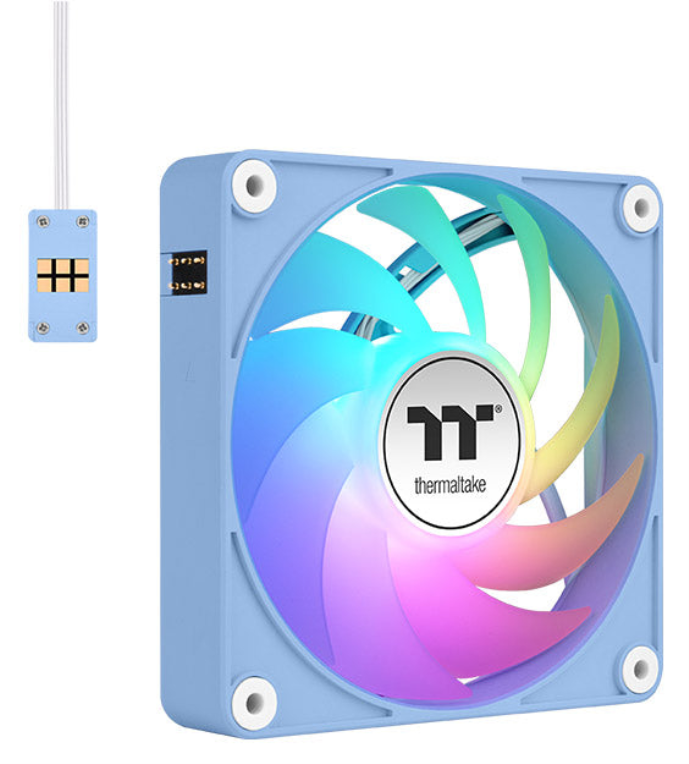 Thermaltake CL-F196-PL12BU-A sistema de refrigeración para ordenador Carcasa del ordenador Ventilador 12 cm Azul 3 pieza(s)
