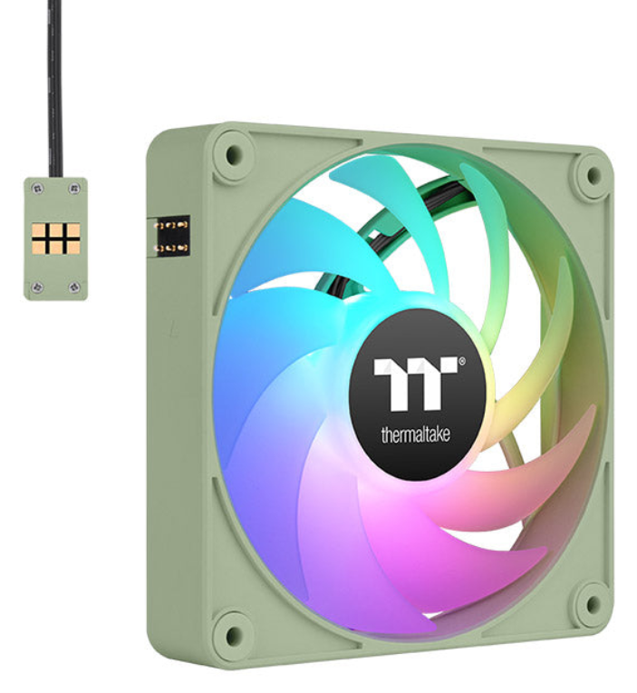Thermaltake CL-F196-PL12MG-A sistema de refrigeración para ordenador Carcasa del ordenador Ventilador 12 cm Verde 3 pieza(s)