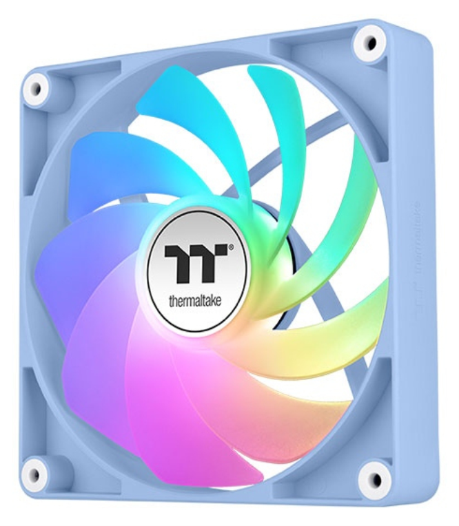 Thermaltake Fan Hydrangea Blue CT120 Carcasa del ordenador Ventilador 12 cm Azul, Blanco 2 pieza(s)