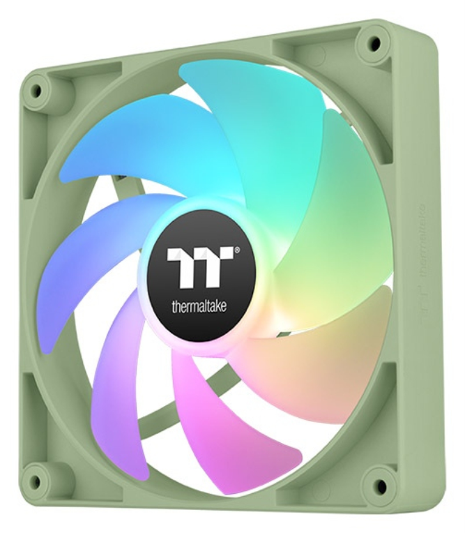 Thermaltake Matcha Green CT120 Carcasa del ordenador Ventilador 12 cm Verde, Blanco 2 pieza(s)