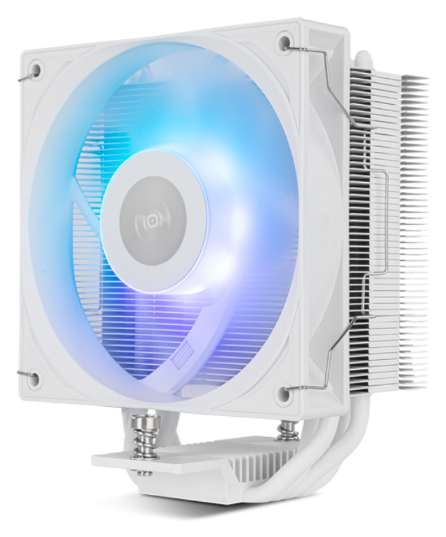 NOX Hummer NXHUMMERR400ARGBWH sistema de refrigeración para ordenador Procesador Ventilador 12 cm Blanco