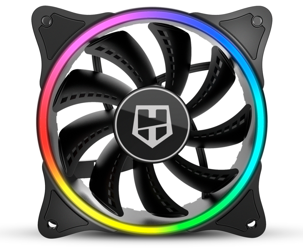 NOX Hummer X-Fan Carcasa del ordenador Ventilador 12 cm Negro