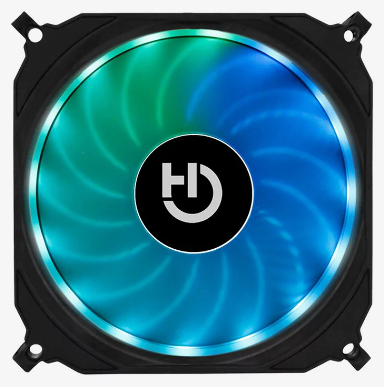 Hiditec N10 Carcasa del ordenador Ventilador 12 cm Negro 1 pieza(s)