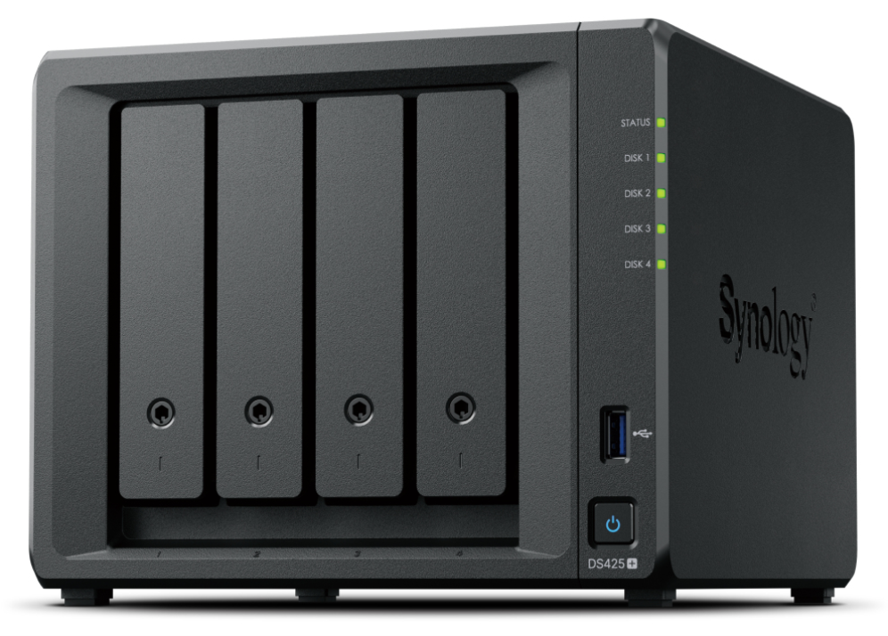 Synology DiskStation DS425+ servidor de almacenamiento NAS Intel® Celeron® J4125 2 GB DDR4 0 TB Negro