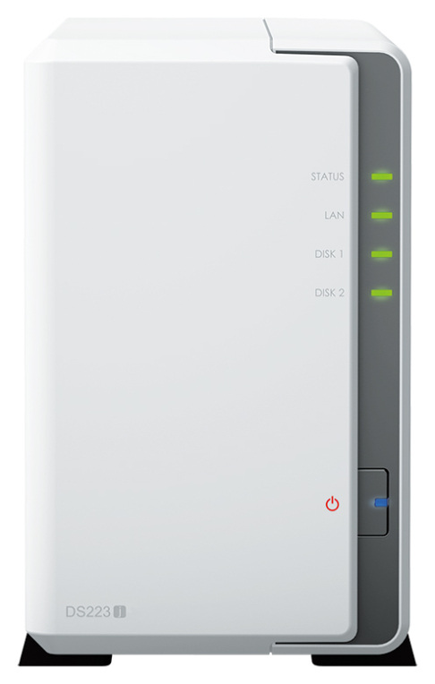 Synology DiskStation DS223J servidor de almacenamiento NAS Escritorio Realtek RTD1619B 1 GB DDR4 DiskStation Manager Blanco