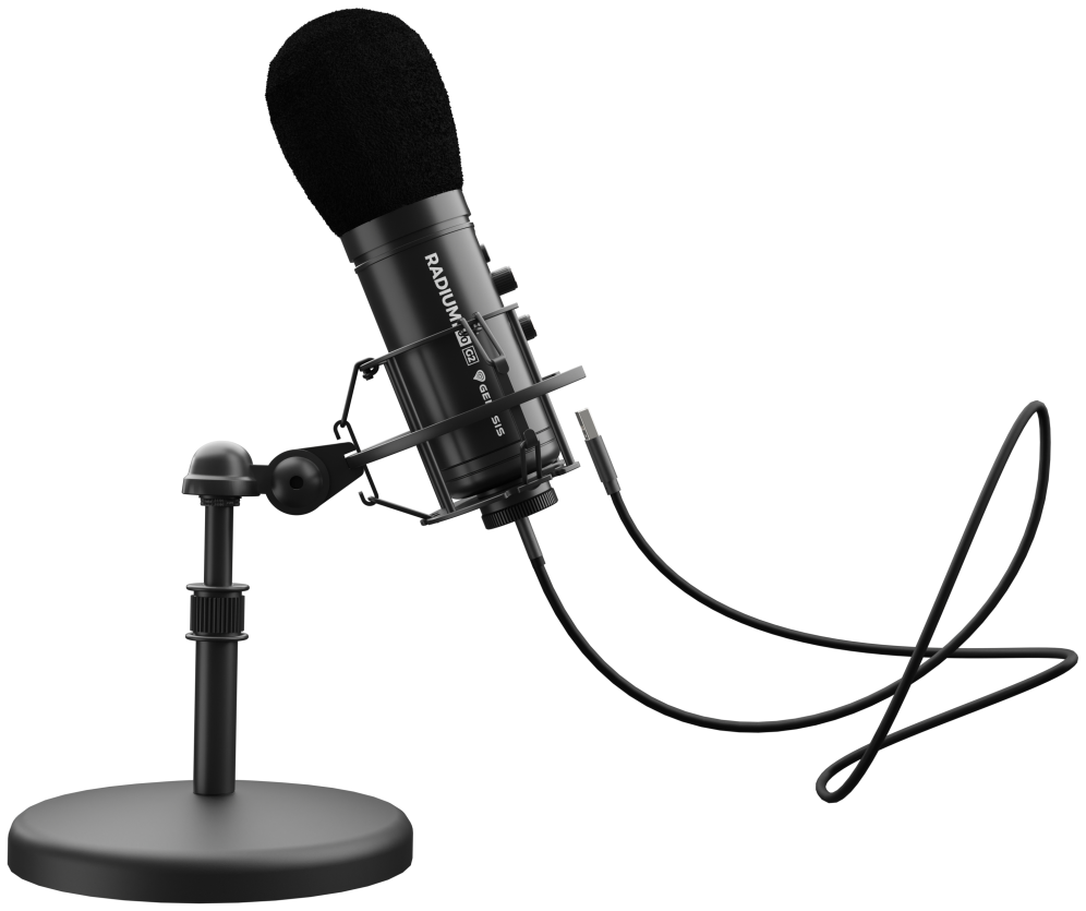 GENESIS Radium 600 G2 Negro Micrófono de superficie para mesa
