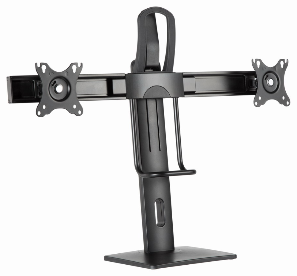 Gembird MS-D2-01 soporte para monitor 68,6 cm (27") Escritorio Negro