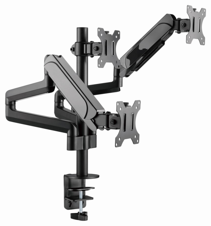 Gembird MA-DA3-01 soporte para monitor 68,6 cm (27") Escritorio Negro