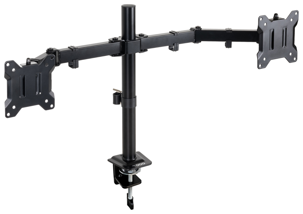 TooQ Soporte de Mesa para 2 Pantallas 17"-32", Color Negro