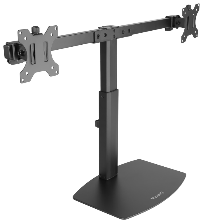 TooQ Soporte de mesa para 2 pantallas (monitor / plasma / LCD / LED) 17"-27"