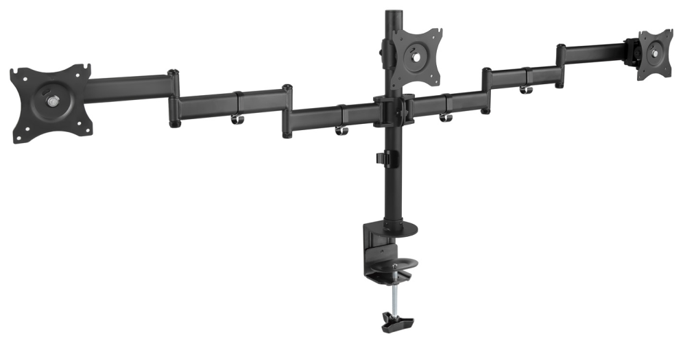 TooQ DB1327TN-B soporte para monitor 68,6 cm (27") Negro Escritorio