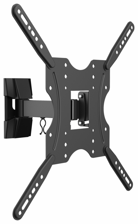 AISENS Soporte ECO giratorio, inclinable para monitor/TV 30kg (2 Pivotes) de 32-55, Negro