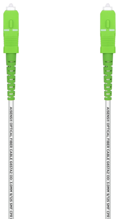 AISENS A152-0497 Cable de fibra óptica e InfiniBand 7 m SC Blanco