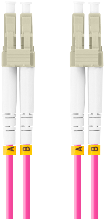 Lanberg FO-LULU-MD41-0010-VT Cable de fibra óptica e InfiniBand 1 m LC Violeta