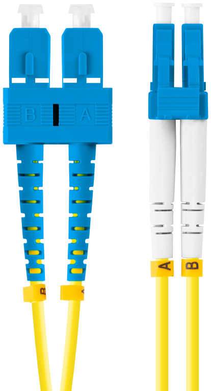 Lanberg FO-SULU-SD11-0050-YE Cable de fibra óptica e InfiniBand 5 m SC LC Amarillo
