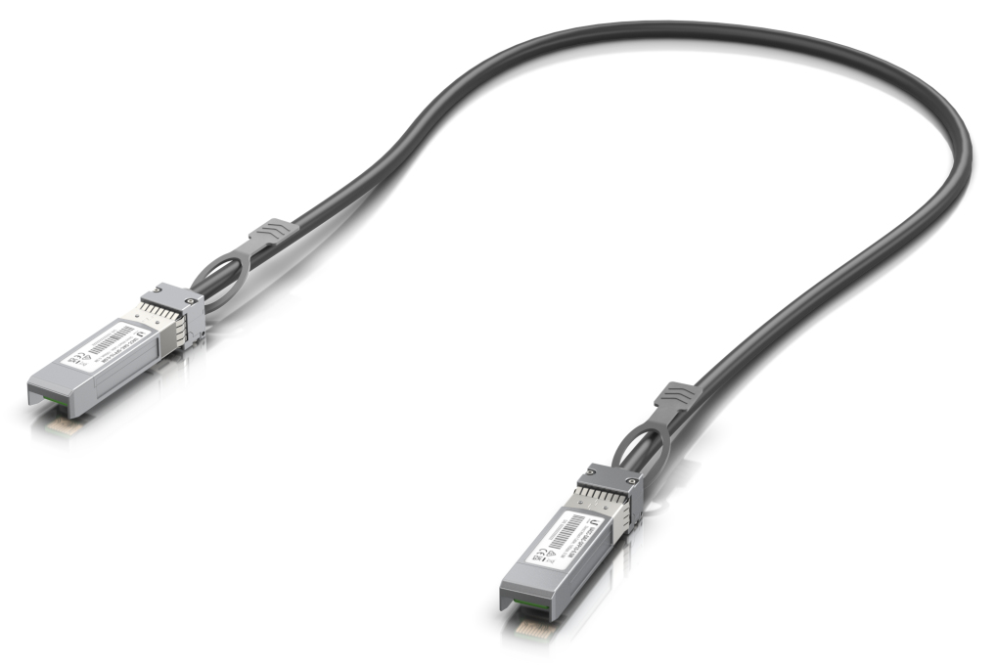 Ubiquiti UACC-DAC-SFP10-0.5M Cable de fibra óptica e InfiniBand 0,5 m SFP+ Negro