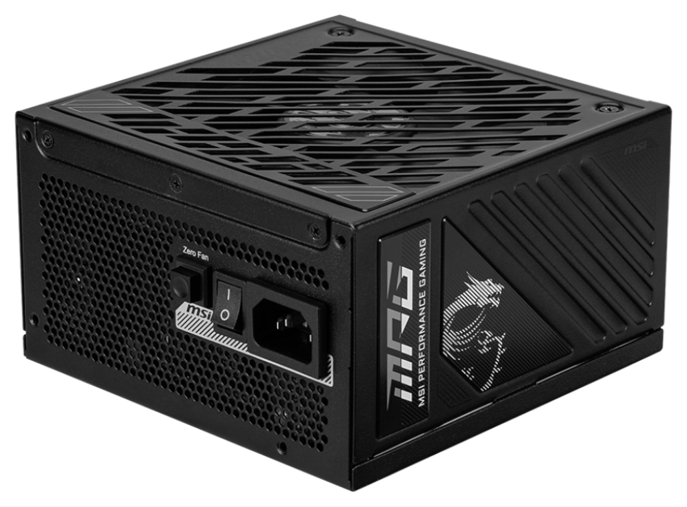MSI MPG A850GS PCIE5 unidad de fuente de alimentación 850 W 24-pin ATX ATX Negro