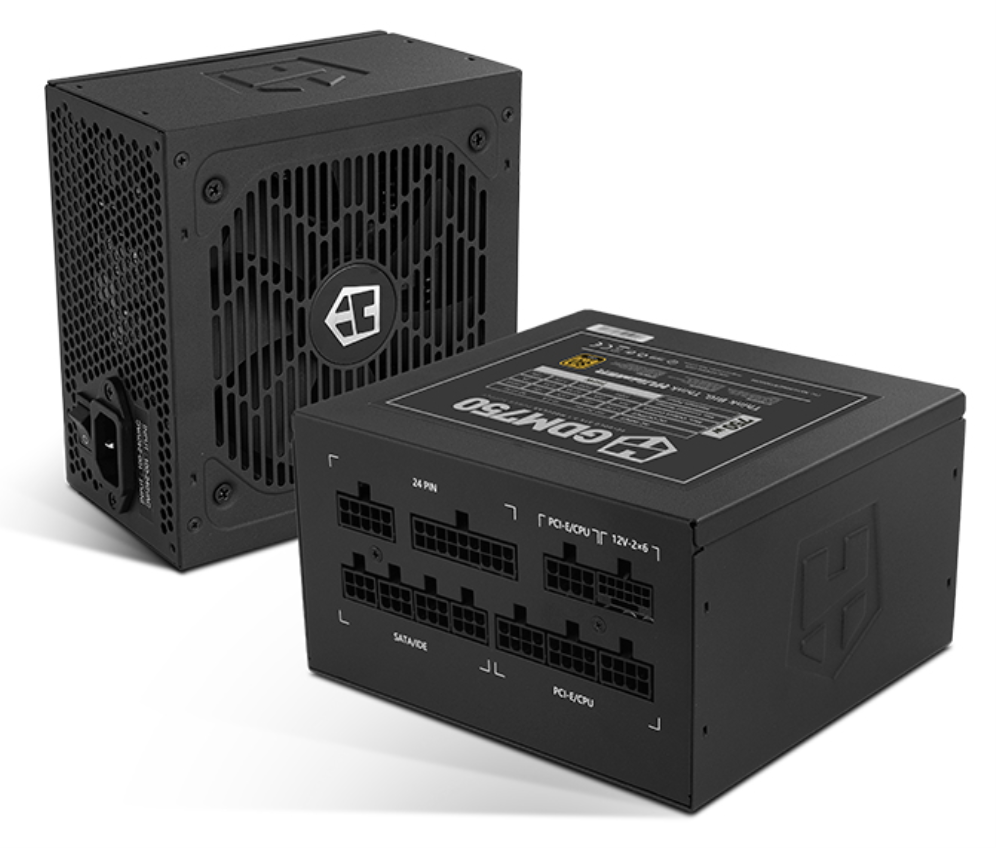 NOX Hummer GDM 750W GOLD unidad de fuente de alimentación 20+4 pin ATX ATX Negro