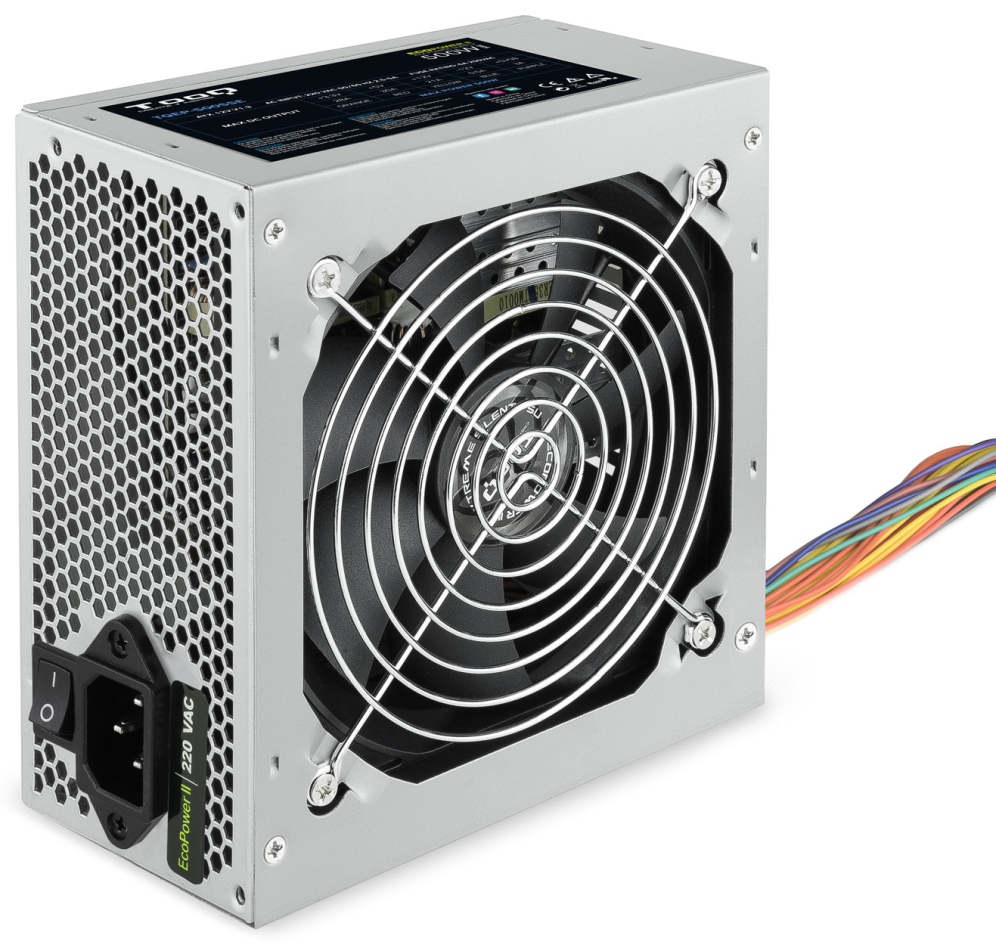TooQ TQEP-500SSE unidad de fuente de alimentación 500 W 24-pin ATX ATX Plata