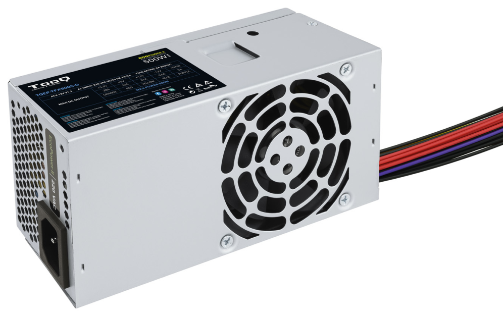 TooQ Ecopower II TFX OEM unidad de fuente de alimentación 500 W 20+4 pin ATX Plata