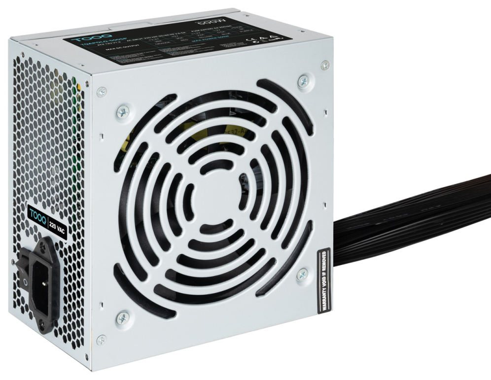 TooQ TQAPOLO-500SP unidad de fuente de alimentación 500 W 20+4 pin ATX ATX Plata