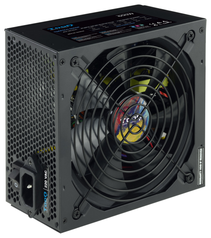 TooQ TQAPOLO-600SP unidad de fuente de alimentación 600 W 20+4 pin ATX ATX Negro