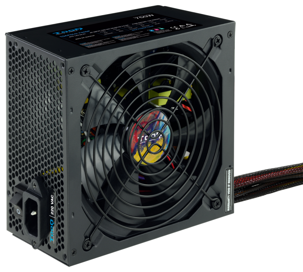 TooQ TQAPOLO-750SP unidad de fuente de alimentación 750 W 20+4 pin ATX ATX Negro