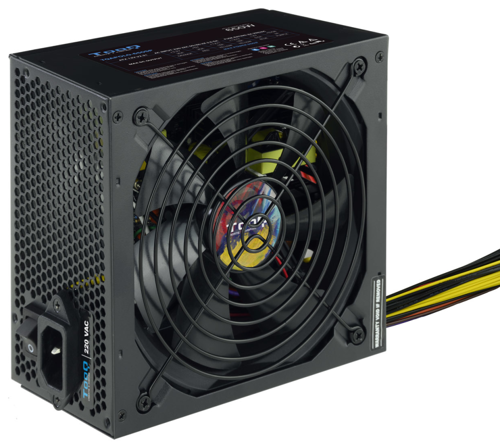 TooQ TQAPOLO-650SP unidad de fuente de alimentación 650 W 20+4 pin ATX ATX Negro
